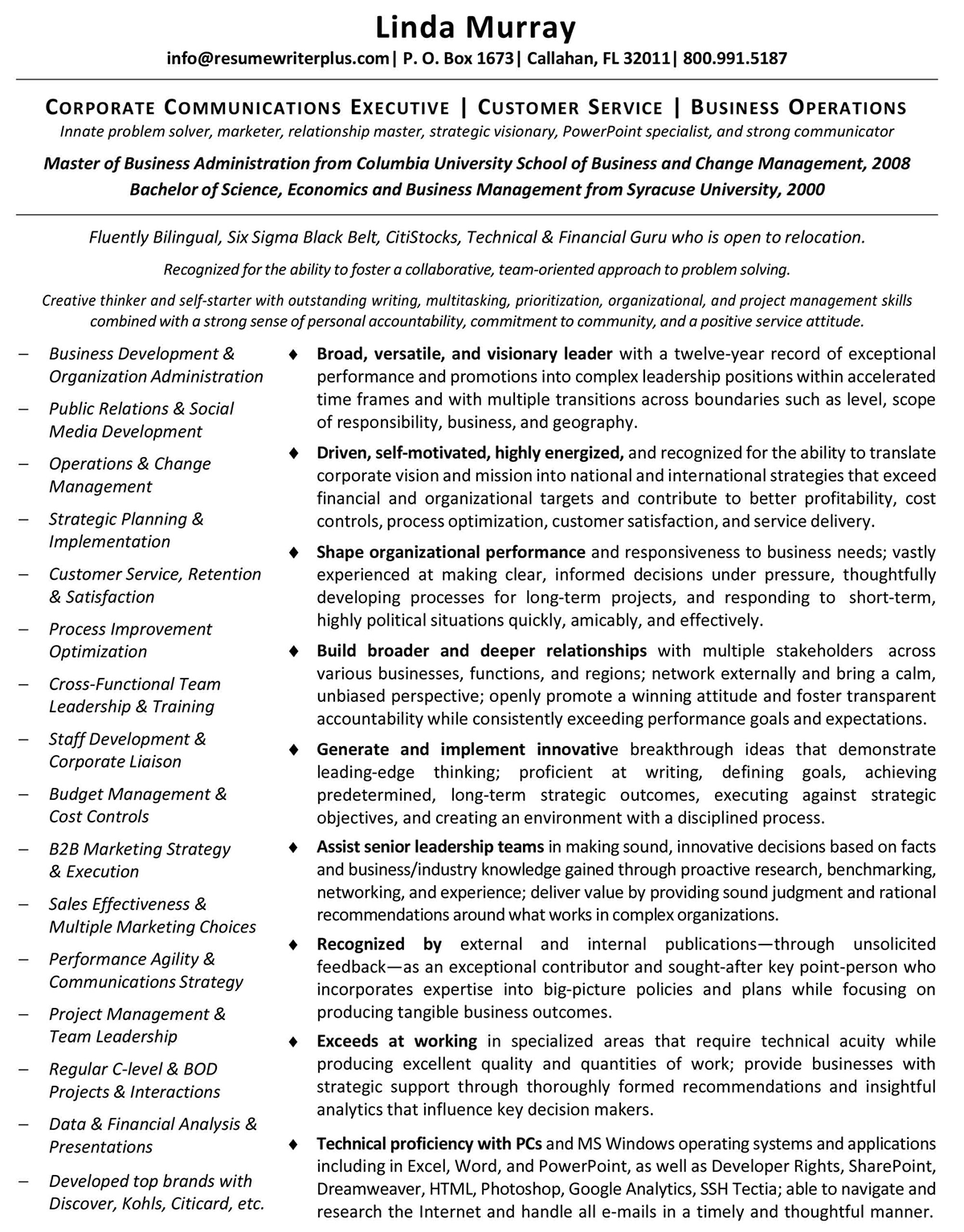 Corporate-Communications-Executive-Customer-Service-Business-Operations-Resume-1